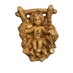 Vintage Atlantic Mold Wiseman 8” Nativity Ceramic Replacements Brown 1970s